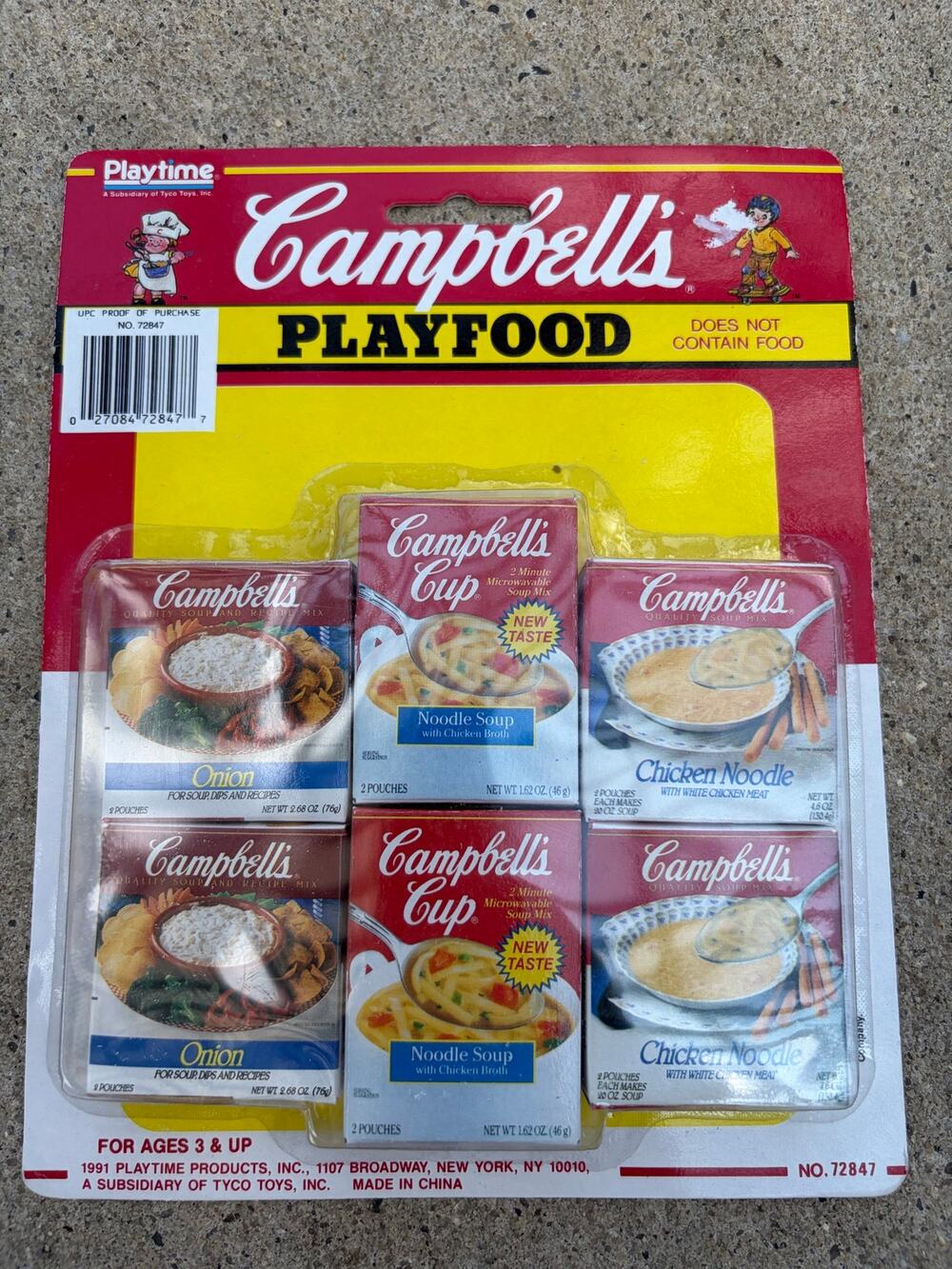 Vintage 1991 Campbells playtime playfood -Campbells set-NIB